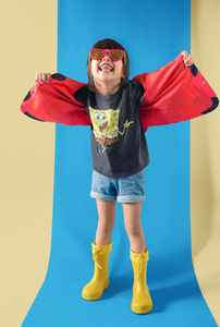 Cute Cartoon Half Sleeves T-Shirt For Girls -KidsFashionVilla