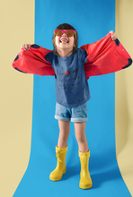 Load image into Gallery viewer, I Love My Mummy Daddy Half Sleeves T-Shirt For Girls -KidsFashionVilla
