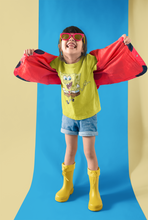 Load image into Gallery viewer, Cute Cartoon Half Sleeves T-Shirt For Girls -KidsFashionVilla

