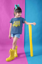 Load image into Gallery viewer, Panda Yellow Bus Cartoon Half Sleeves T-Shirt For Girls -KidsFashionVilla
