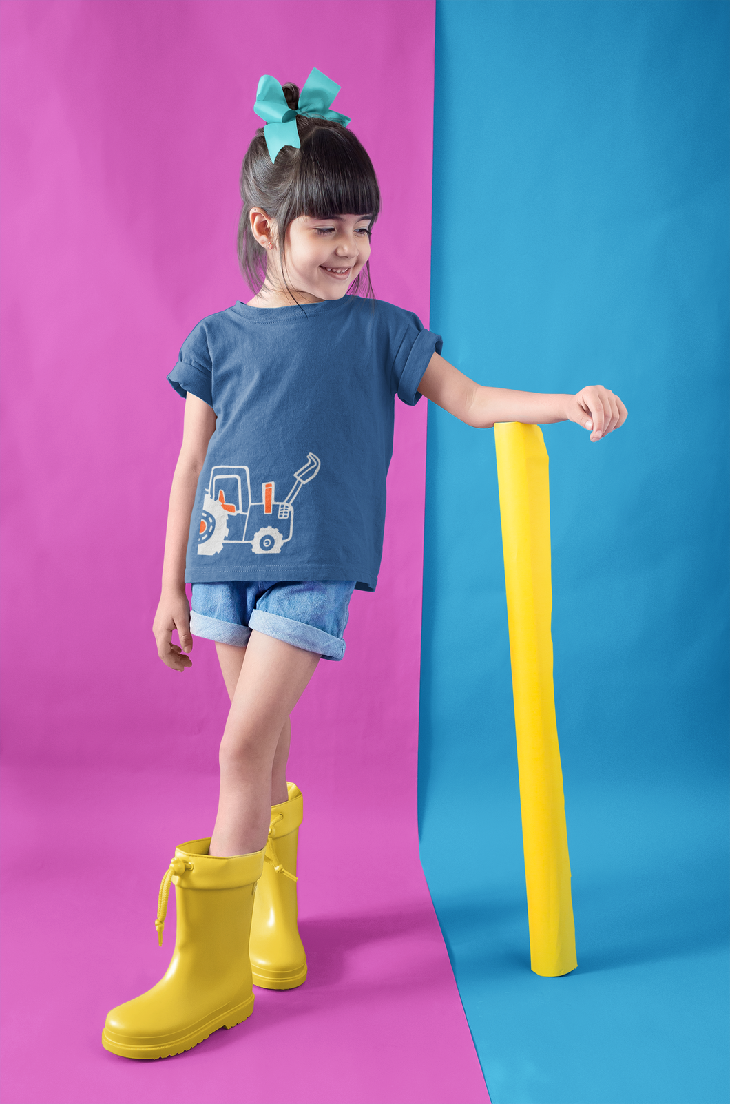 Printed Half Sleeves T-Shirt For Girls -KidsFashionVilla