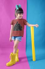 Load image into Gallery viewer, Superhero Half Sleeves T-Shirt For Girls -KidsFashionVilla
