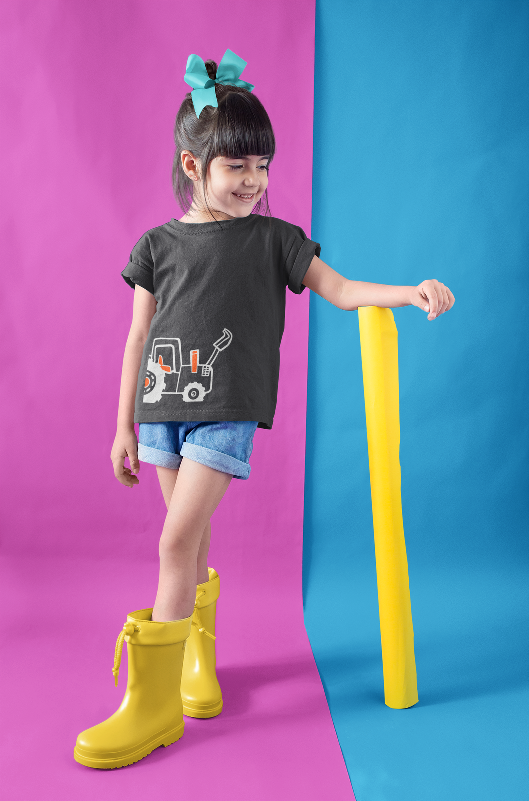 Printed Half Sleeves T-Shirt For Girls -KidsFashionVilla