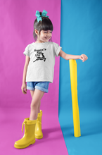Load image into Gallery viewer, Santas Favorite Christmas Half Sleeves T-Shirt For Girls -KidsFashionVilla

