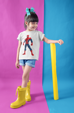Load image into Gallery viewer, Cute Cartoon Half Sleeves T-Shirt For Girls -KidsFashionVilla
