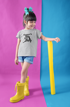 Load image into Gallery viewer, Santas Favorite Christmas Half Sleeves T-Shirt For Girls -KidsFashionVilla
