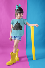 Load image into Gallery viewer, Superhero Half Sleeves T-Shirt For Girls -KidsFashionVilla
