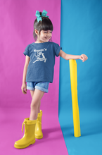 Load image into Gallery viewer, Santas Favorite Christmas Half Sleeves T-Shirt For Girls -KidsFashionVilla
