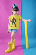 Load image into Gallery viewer, Cute Cartoon Half Sleeves T-Shirt For Girls -KidsFashionVilla
