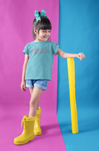 Load image into Gallery viewer, First Kanjak Half Sleeves T-Shirt For Girls -KidsFashionVilla
