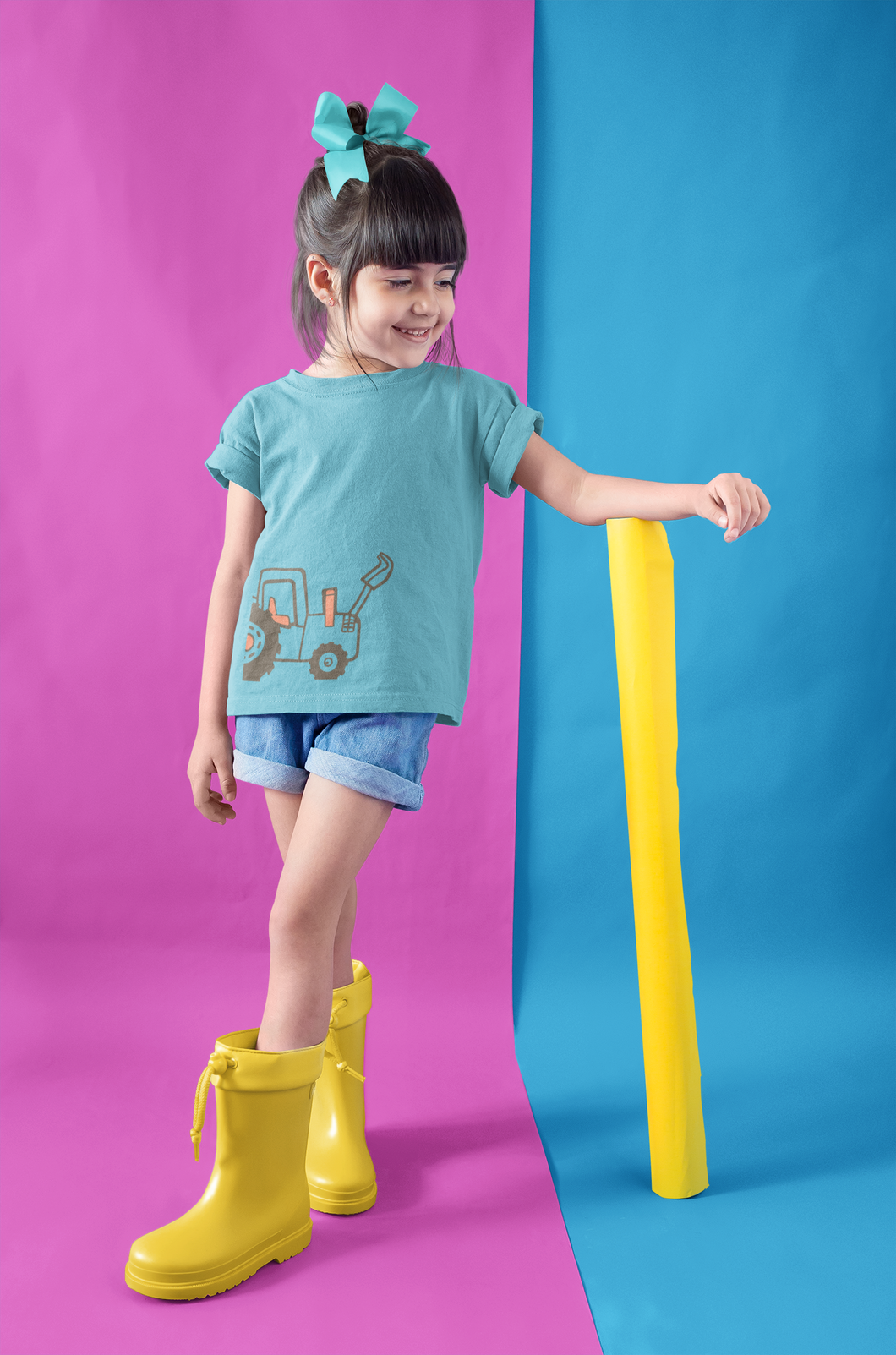 Printed Half Sleeves T-Shirt For Girls -KidsFashionVilla