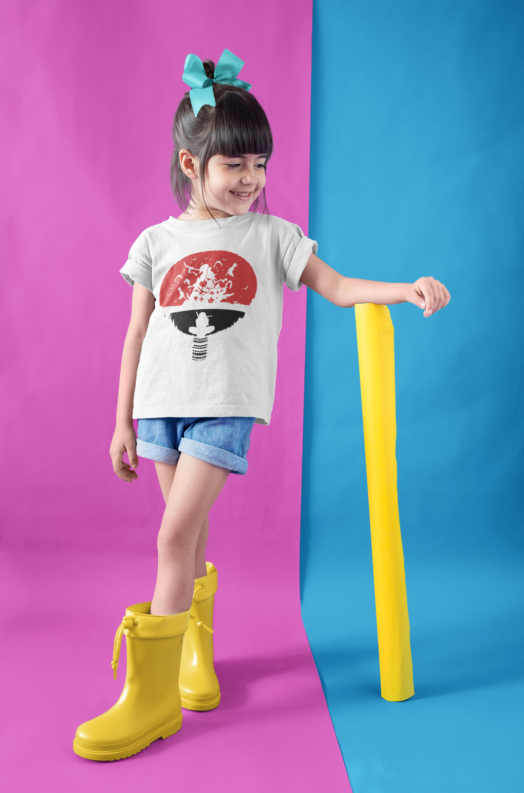Naruto Web Series Half Sleeves T-Shirt For Girls -KidsFashionVilla