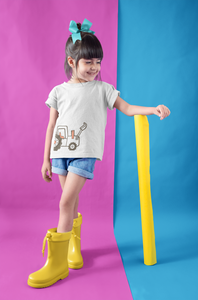 Printed Half Sleeves T-Shirt For Girls -KidsFashionVilla
