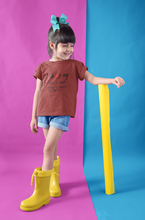 Load image into Gallery viewer, I Love Dada Dadi Half Sleeves T-Shirt For Girls -KidsFashionVilla

