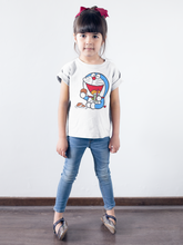 Load image into Gallery viewer, Cute Cartoon Half Sleeves T-Shirt For Girls -KidsFashionVilla
