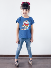 Load image into Gallery viewer, Cute Cartoon Half Sleeves T-Shirt For Girls -KidsFashionVilla
