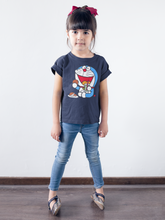 Load image into Gallery viewer, Cute Cartoon Half Sleeves T-Shirt For Girls -KidsFashionVilla
