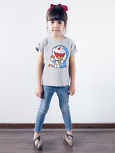 Load image into Gallery viewer, Cute Cartoon Half Sleeves T-Shirt For Girls -KidsFashionVilla
