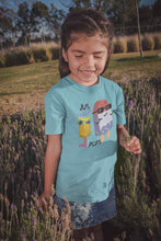 Load image into Gallery viewer, Popsicle Cartoon Half Sleeves T-Shirt For Girls -KidsFashionVilla
