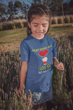 Load image into Gallery viewer, Custom Name I love My Bua So Much Half Sleeves T-Shirt For Girls -KidsFashionVilla
