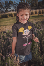 Load image into Gallery viewer, Cute Cartoon Half Sleeves T-Shirt For Girls -KidsFashionVilla
