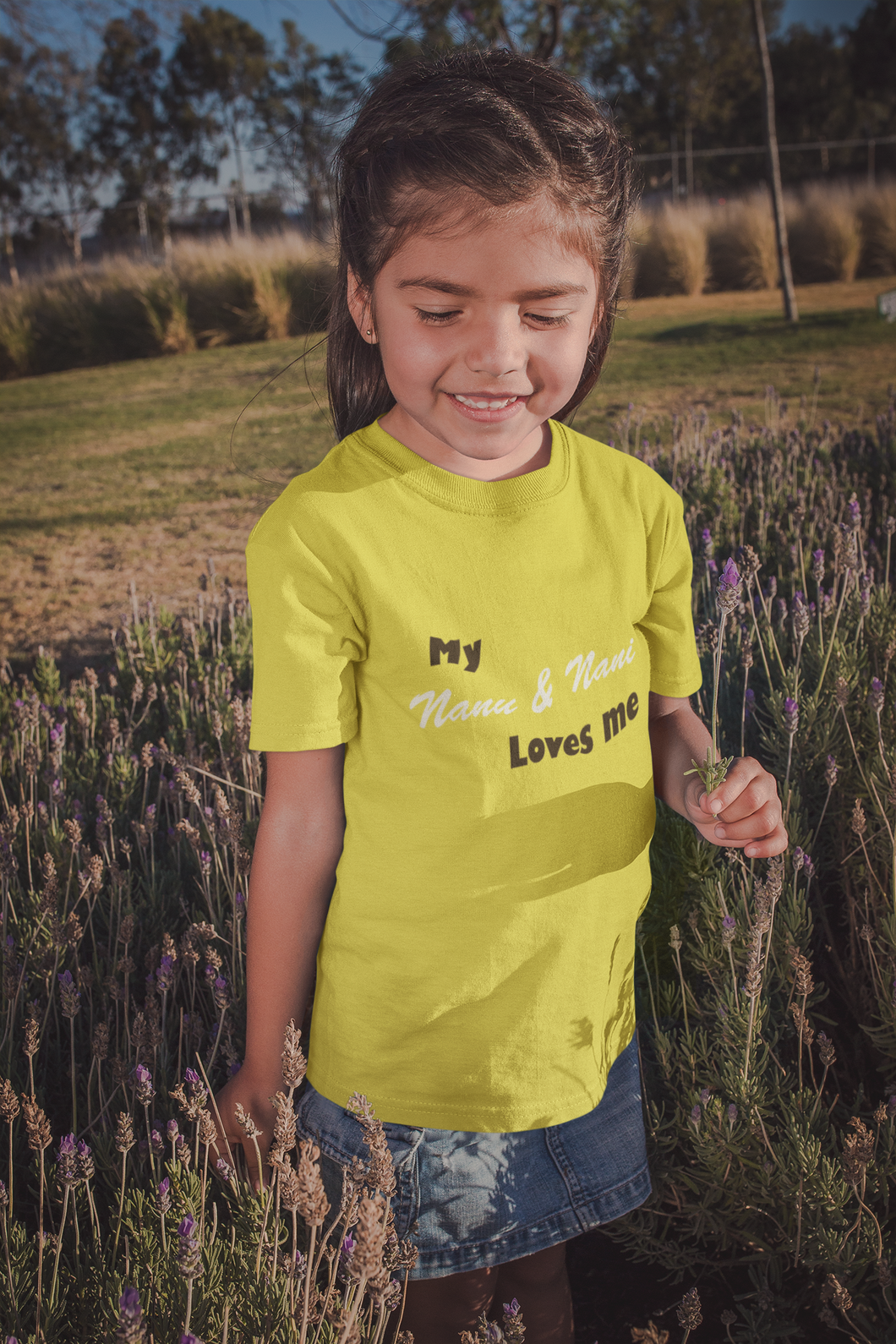 Nanu And Nani Loves Me Half Sleeves T-Shirt For Girls -KidsFashionVilla
