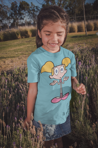 Cute Cartoon Half Sleeves T-Shirt For Girls -KidsFashionVilla
