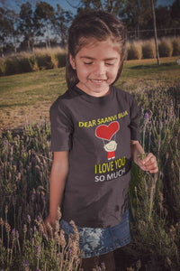 Custom Name I love My Bua So Much Half Sleeves T-Shirt For Girls -KidsFashionVilla