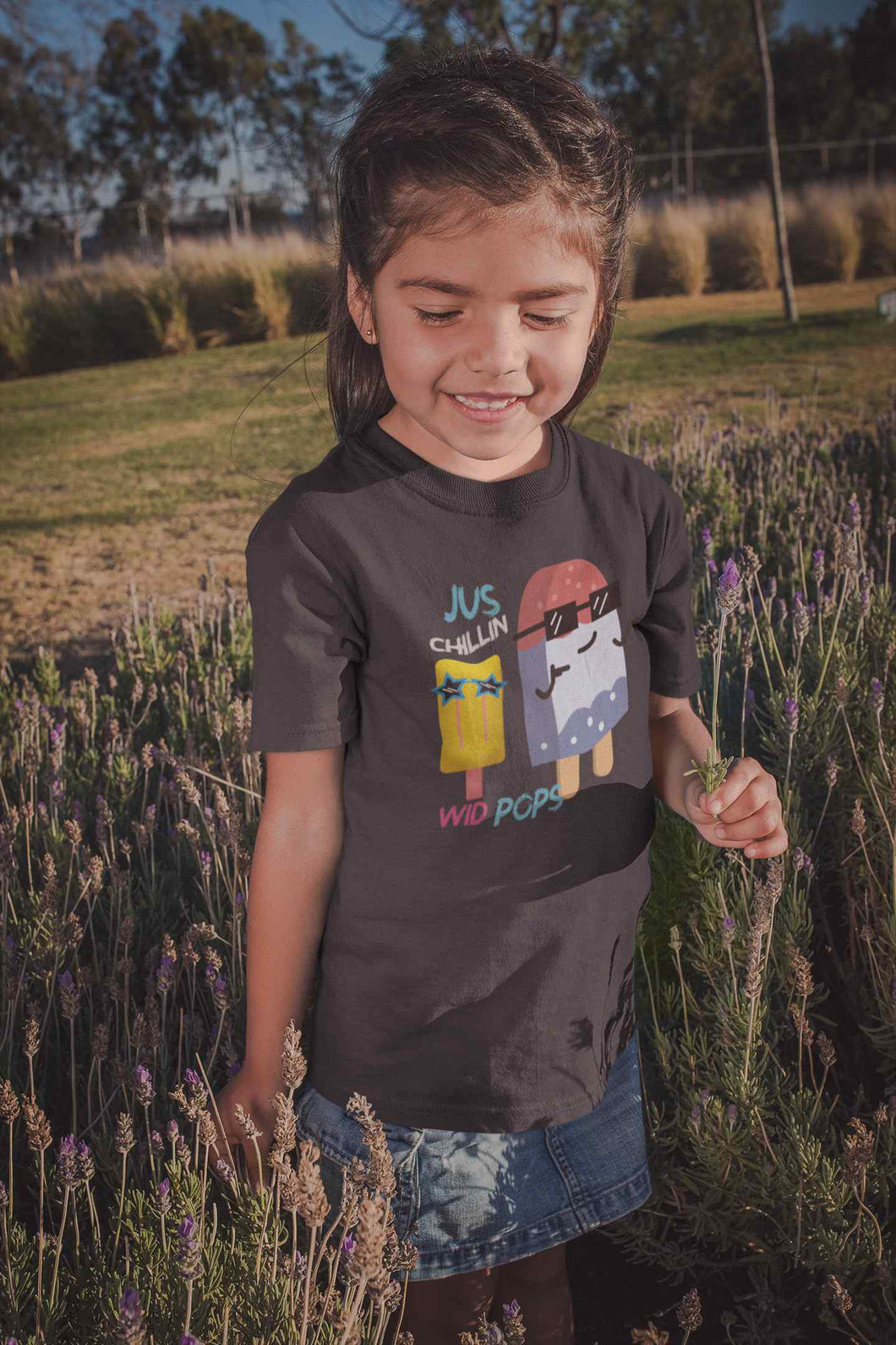 Popsicle Cartoon Half Sleeves T-Shirt For Girls -KidsFashionVilla