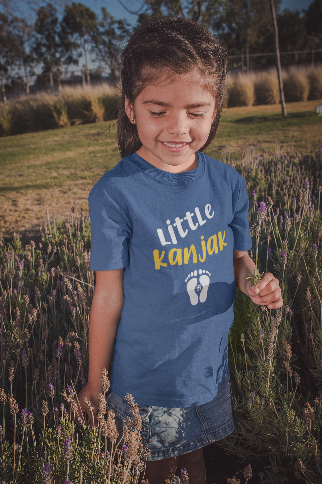 Little Kanjak Half Sleeves T-Shirt For Girls -KidsFashionVilla