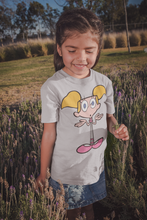 Load image into Gallery viewer, Cute Cartoon Half Sleeves T-Shirt For Girls -KidsFashionVilla
