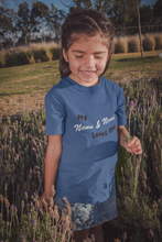 Load image into Gallery viewer, Nanu And Nani Loves Me Half Sleeves T-Shirt For Girls -KidsFashionVilla
