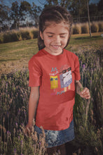 Load image into Gallery viewer, Popsicle Cartoon Half Sleeves T-Shirt For Girls -KidsFashionVilla
