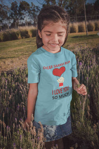 Custom Name I love My Bua So Much Half Sleeves T-Shirt For Girls -KidsFashionVilla