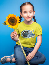 Load image into Gallery viewer, Aquarius Zodiac Sign Half Sleeves T-Shirt For Girls -KidsFashionVilla

