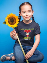 Load image into Gallery viewer, Custom Name I love My Chachi So Much Half Sleeves T-Shirt For Girls -KidsFashionVilla
