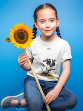 Load image into Gallery viewer, Playing Guitar Cartoon Half Sleeves T-Shirt For Girls -KidsFashionVilla
