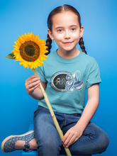 Load image into Gallery viewer, Aquarius Zodiac Sign Half Sleeves T-Shirt For Girls -KidsFashionVilla
