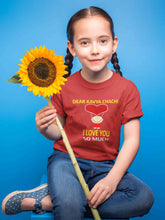 Load image into Gallery viewer, Custom Name I love My Chachi So Much Half Sleeves T-Shirt For Girls -KidsFashionVilla
