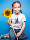 Cute Princess Half Sleeves T-Shirt For Girls -KidsFashionVilla