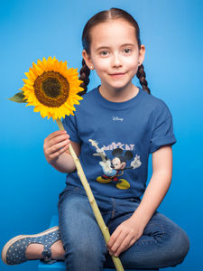 Playing Guitar Cartoon Half Sleeves T-Shirt For Girls -KidsFashionVilla