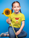 Custom Name I love My Chachi So Much Half Sleeves T-Shirt For Girls -KidsFashionVilla