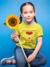 Load image into Gallery viewer, Custom Name I love My Chachi So Much Half Sleeves T-Shirt For Girls -KidsFashionVilla
