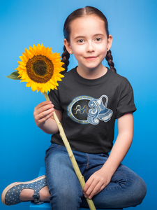 Aquarius Zodiac Sign Half Sleeves T-Shirt For Girls -KidsFashionVilla