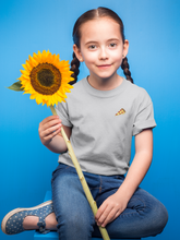 Load image into Gallery viewer, Pizza Minimals Half Sleeves T-Shirt For Girls -KidsFashionVilla
