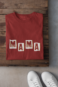 Mamas Boy Mother And Son Red Matching T-Shirt- KidsFashionVilla