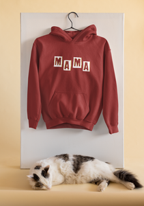 Mamas Boy Mother And Son Red Matching Hoodies- KidsFashionVilla
