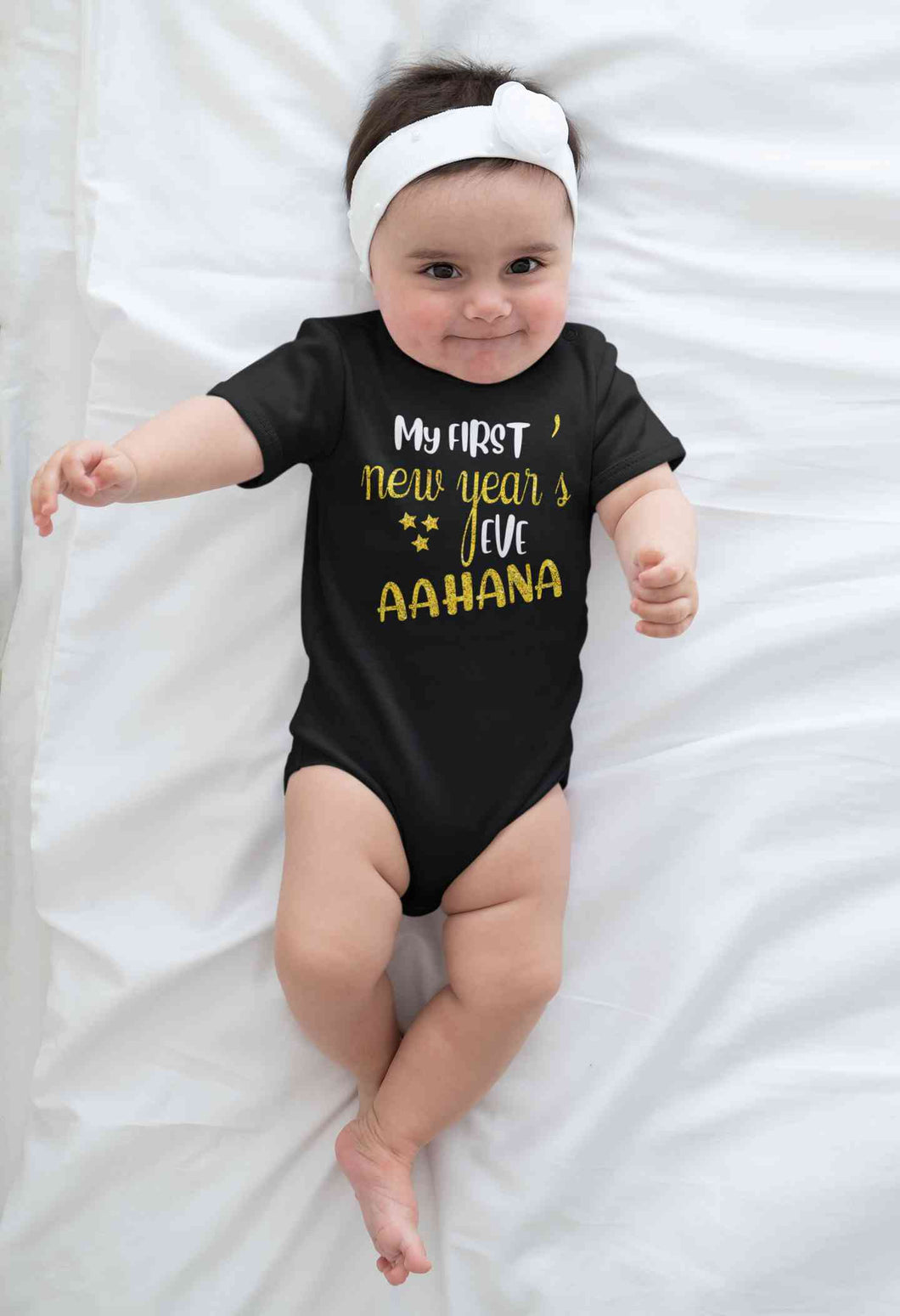 Customized Name My First New Year Rompers for Baby Girl- KidsFashionVilla