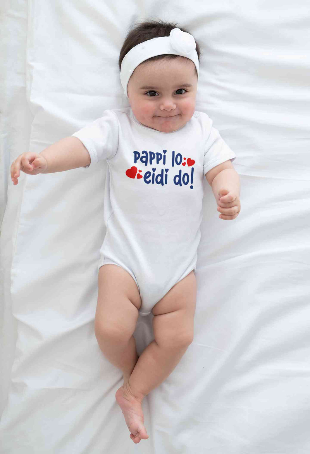 Pappi Lo Eidi do Eid Rompers for Baby Girl- KidsFashionVilla