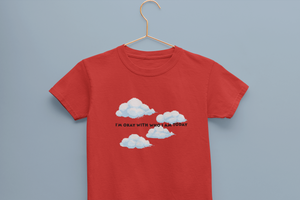 Its Okay Who I Am Today Minimals Half Sleeves T-Shirt for Boy-KidsFashionVilla